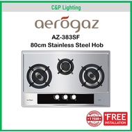 Aerogaz 80cm Stainless Steel 3 Burner Gas Stove Cooker Hob AZ-383SF