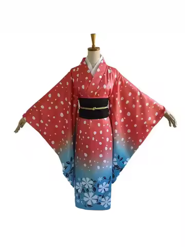 Anime Koyuki Cosplay Costumes Headwear Red Uniform Women Japanese Kimono Akaza Koyuki Halloween Chri