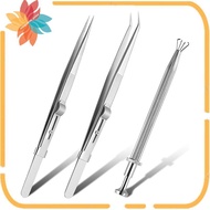 3 Pack Claw Tweezers Gems Tweezer Tweezers Jewelers Holder Pick Up Tool
