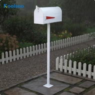 [Koolsoo] Large Capacity Outdoor Mail Box Lockable Parcel Letterbox Rustic Stand Post for House or F