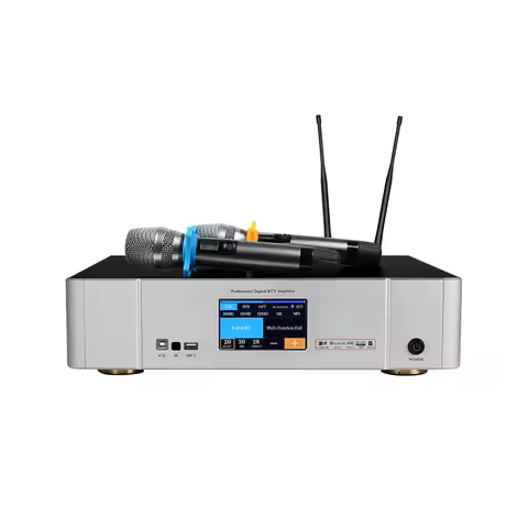 Amplifier Manufacturer Karaoke Digital Power Amplifier Professional With High-end Wireless Microphon