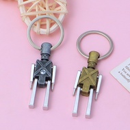 Creative Movable Joints Robot Keychain Cute Metal Droid Keyring Backpack Charm Business Gift