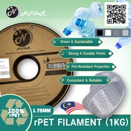 (1st and Only in Malaysia) N-Fillar High Quality 3D Recycle PET(Rpet) Filament 1kg(1.75mm)