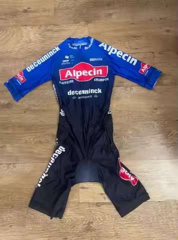 LASER CUT Skinsuit 2022 ALPECIN Deceuninck TEAM Bodysuit SHORT Cycling Jersey Bike Clothing Maillot 
