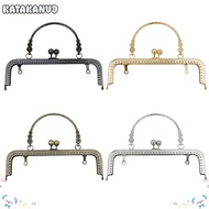 KATAKANVD Purse Frame Kiss Clasp Bag Clasps Vintage Pattern Bag Frame Buckle DIY Craft Bag Making Ba