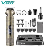 VGR V-109 Adjustable Haircut Machine Hair Clipper Magnetic Motor Cordless Hair Trimmer With DLC Coat
