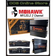 MOHAWK MY SERIES MY120.2 2-Channel High Power Amplifier - Power @ 4Ohms : 40Watts x 2 Power @ 2Ohms : 60Watts x 2