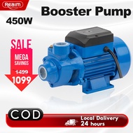 REAIM Booster Pump Jet Pump 0.5HP Jetmatic Water Pump 450W Electric Water Pump Vortex Pump