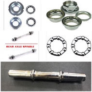 BICYCLE FRONT AND REAR WHEEL HUB AXLE BATANG SAP BASIKAL DEPAN DAN BELAKANG / BEARING BASIKAL/BASIKA