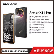 Ulefone Armor X31 Pro 5G Rugged Smartphone Android 14   16GB RAM 256GB ROM 6050mAh