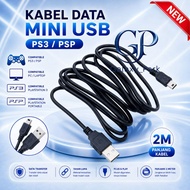 2 Meter PS3 Stick Cable /PSP Game Boy Cable Charger Mini Usb V3 For Playstation Game sony (2M) [GLX]