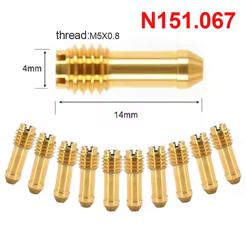 10PCS N151.067 Pilot Jets Idle Slow Jet M5x0.8mm Thread for Mikuni CV Carb Kawasaki KZ1000 GS1000 GS