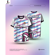 2024 NEW Design Jersey Bola Volleyball Jersey Cheap jerseys baju lelaki Retro 3D Short Sleeve Thaila