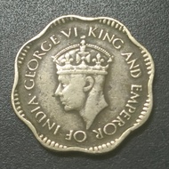 Ceylon King George VI 2 Cent 1944