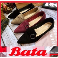 Stylish Bata Luxury Rounded Flat Ladies Shoes Kasut Sarung Bata Design
