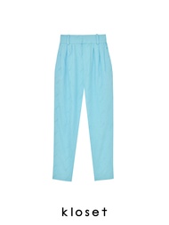 KLOSET High-Waisted Pants (PF22-P007) กางเกงขายาวปักลาย