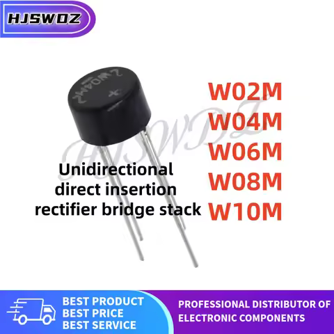 10PCS W02M W04M W06M W08M W10M rectifier bridge Round Bridge Rectifier Brand New In Stock