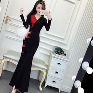 ❤ women womens Elegant Dinner Dress Event V-Neck Long Dresses Dresses Formal❤