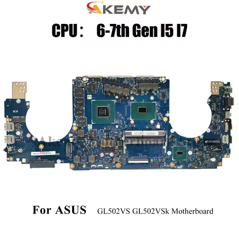GL502VS Laptop Motherboard For ASUS ROG Strix GL502V GL502VM GL502VMK Notebook Mainboard With I5 I7 