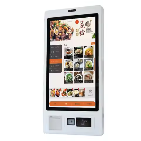 32-Inch ticket vending machine self-service touch screen wall-mounted payment kiosk restaurant self-