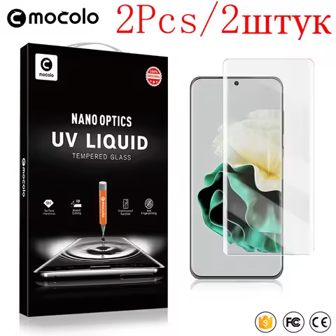 2Pcs Mocolo UV Full Screen Tempered Glass On For Huawei P30 P40 P50 P60 P70 Pura 70 Pro Plus Ultra P