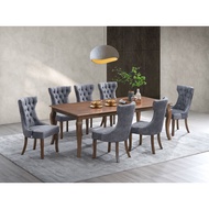 Alessia-V 8 Seater Dining Set / Solid Wood Dining Table