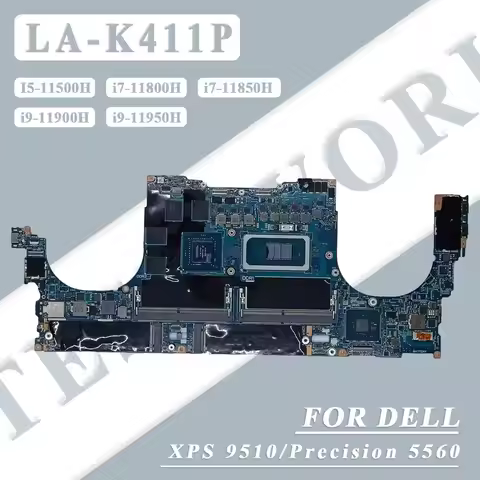 Original Laptop Motherboard For Dell XPS 15 9510 Precision 15 5560 With i5/i7/i9-11th Gen CPU RTX305