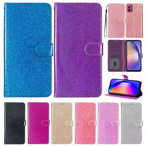 Glitter Wallet Skin friendly Card Slot Flip Leather Case For Moto G14 G10 G13 G20 G22 G23 G30 G32 G3