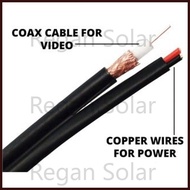 BNC+DC Video Power Siamese Cable 10M20M30M40M50M extension cable diameter 4MM 1080P power integ