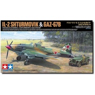 TAMIYA 1/48 Scale Limited Il-2 Sturmovik & GAZ-67B Set Plastic Model 25212