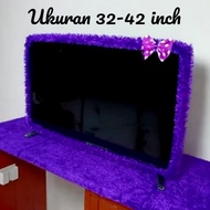 One Set of 50x150 TV Tablecloth + Led TV Headband with Ribbon, 32-42 inch Rasfur Fur