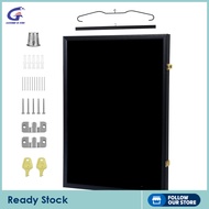 Gazechimp Jersey Frame Display Case ติดผนังล็อคได้60X80ซม. รู้สึกว่าซับในเสื้อยืดออแกไนเซอร์สำหรับฟุ