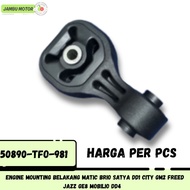 SHORT AUTOMATIC REAR ENGINE MOUNTING BRIO SATYA DD1 CITY GM2 FREED JAZZ GE8 50890-TF0-981 50890-TFO-