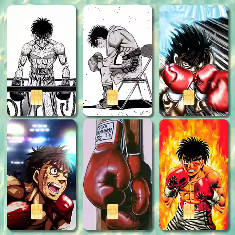 Boxing I-Ippo Makunouchi Stickers Cartoon Credit Card Visa Debit Bank Charge Card Bus Metro Waterpro