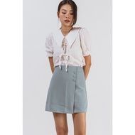 Francisca Self-Tie Top / Women Top / Peter Pan Collar / White Top / Women White Peter Pan Collar