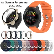 For Garmin Forerunner 265 265S Music strap case tempered glass screen protector Dust Plug Adapter