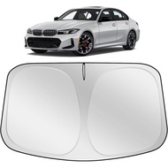 XHRING Windshield Sun Shade Sunshade Compatible with BMW 3-Series 328i 335i 320i 330i 325i F30 F31 M