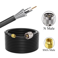 Coaxial Cable RG58, LMR240, LMR400 N Male to SMA Male 10m/15m/20m/30m Low Loss 50ohm Coax Extension 