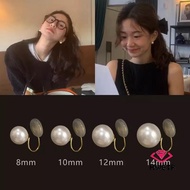 HWETR Pearl Ear Clip Fashion Without Ear Hole Earings Simple Ear Cuff Fake Piercing Fashion Jewelry 