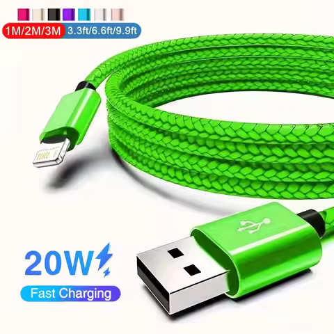 20cm 1m 2m 3m USB Cable Charger For iPhone 13 12 11 Pro XS MAX X 8 7 6S 6 Plus 5 iPad Fast Charging 
