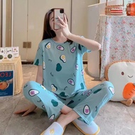 Bosen.PH/Fashion Adult Pajama Terno Suit  For Women Sleepwear For Women  Free Size