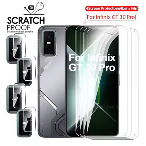 8in1 Tempered Film For Infinix GT 30 Pro 5G 6.78" Screen Protector InfinixGT30Pro GT30Pro 30Pro 2025