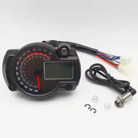 Universal KOSO LCD Digital Motorcycle RX2N Odometer Speedometer Meter Instrument Adjustable MAX 299K