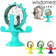WISDOMEST Slow Feeder, Improve IQ Rotatable Wheel Cat Treats Dispenser Toy,  Interactive 360° Rotati