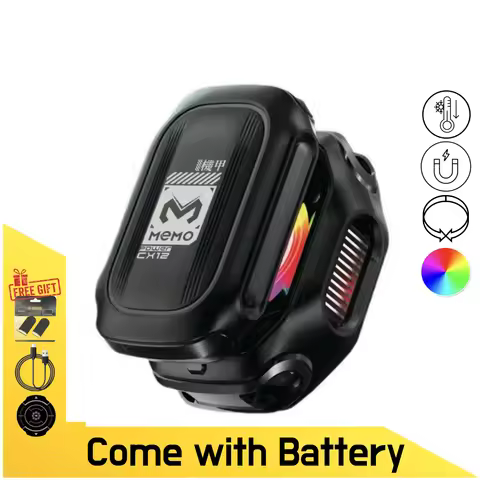 MEMO CX12 Gaming Cooler, Mobile Phone Cooler with External Battery, Magnetic Semiconductor Ice Cooli