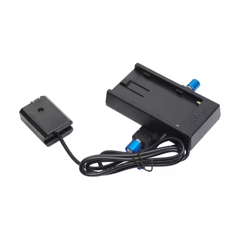 New F970 to FW50 Battery Mount Plate Power Adapter with 15mm Rod Clamp for Sony a7 A6300 A5000 A5100