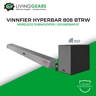 Vinnfier VF HyperBar 808 BTRW 350W Karaoke Bluetooth TV Soundbar 8" Wireless SubWoofer Audio Speaker