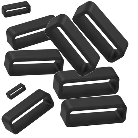 2-10PCS Soft Silicone Watch Strap Loops Rings Keepers Retainers Holders Band Accessories 12 14 16 18