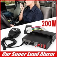 【BBI】-200W 9 Sound Loud Warning Alarm Police Fire Siren Horn PA Speaker MIC System Microphone Fire S