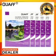 5packs Quaff Glossy Photo Sticker Size:A4 90gsm